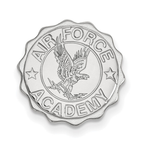 Sterling Silver United States Air Force Academy Crest Lapel Pin by LogoArt