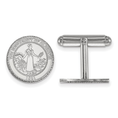 Sterling Silver University of Alabama Crest Cuff Links by LogoArt