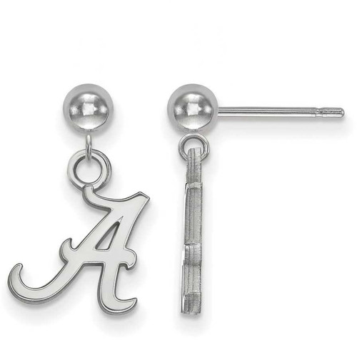 Image of Sterling Silver University of Alabama Earrings Dangle Ball by LogoArt
