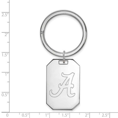 Image of Sterling Silver University of Alabama Key Chain by LogoArt