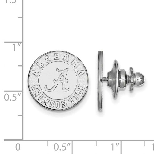 Image of Sterling Silver University of Alabama Lapel Pin by LogoArt (SS051UAL)