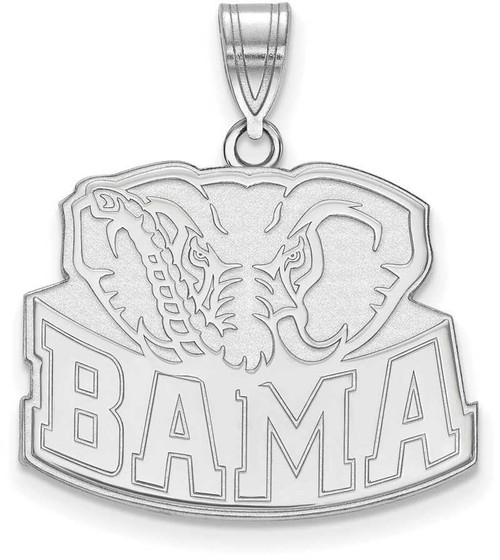 Image of Sterling Silver University of Alabama Large Pendant by LogoArt (SS076UAL)