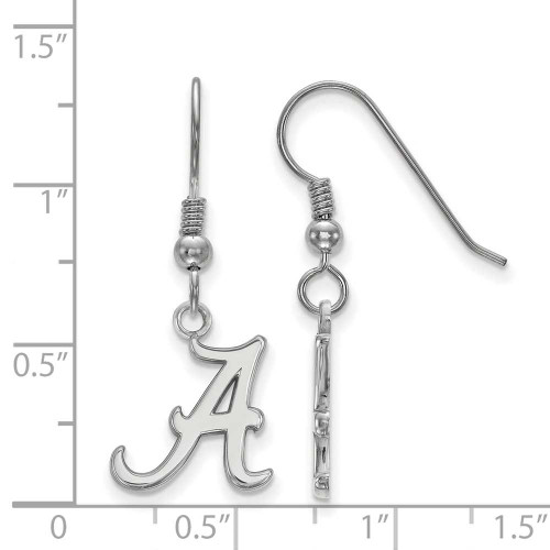 Image of Sterling Silver University of Alabama Small Dangle Earrings by LogoArt SS007UAL