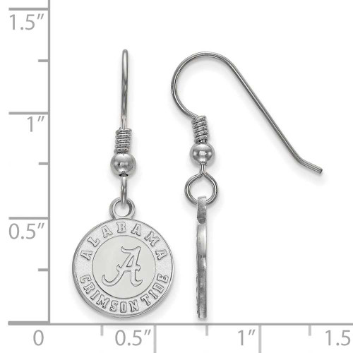 Image of Sterling Silver University of Alabama Small Dangle Earrings by LogoArt SS048UAL