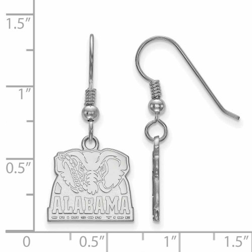 Image of Sterling Silver University of Alabama Small Dangle Earrings by LogoArt SS065UAL