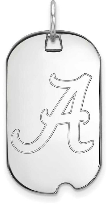 Image of Sterling Silver University of Alabama Small Dog Tag by LogoArt