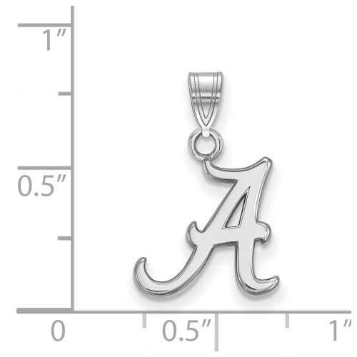 Image of Sterling Silver University of Alabama Small Pendant by LogoArt (SS002UAL)