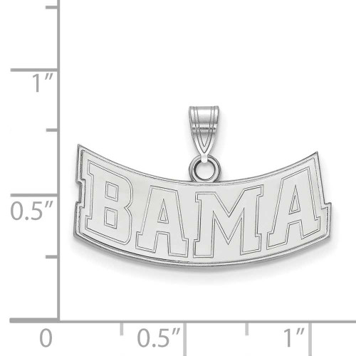 Image of Sterling Silver University of Alabama Small Pendant by LogoArt (SS072UAL)