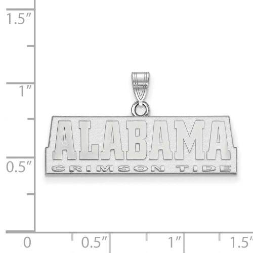 Image of Sterling Silver University of Alabama Small Pendant by LogoArt (SS077UAL)
