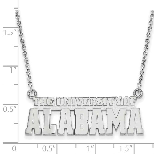 Image of Sterling Silver University of Alabama Small Pendant by LogoArt (SS084UAL)
