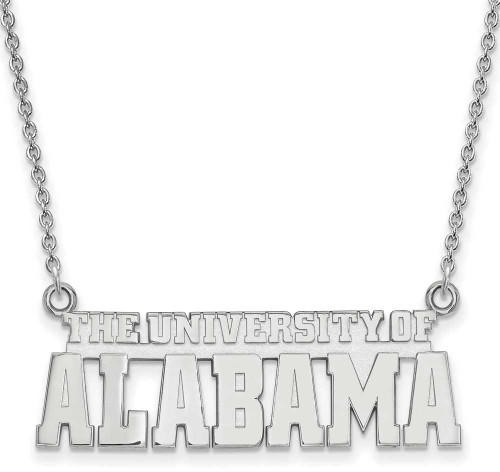 Image of Sterling Silver University of Alabama Small Pendant by LogoArt (SS084UAL)