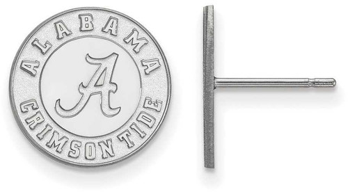 Image of Sterling Silver University of Alabama Small Post Earrings by LogoArt (SS050UAL)