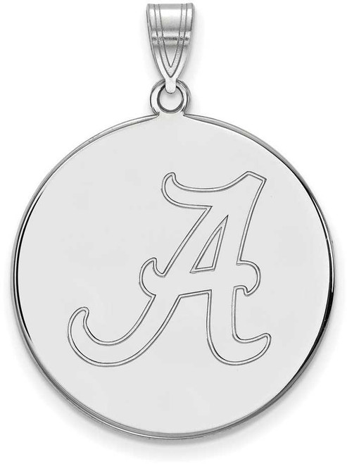 Image of Sterling Silver University of Alabama XL Disc Pendant by LogoArt (SS085UAL)