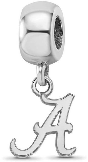 Image of Sterling Silver University of Alabama X-Small Dangle Bead Charm LogoArt SS035UAL