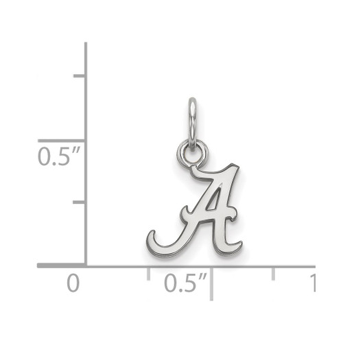 Sterling Silver University of Alabama X-Small Pendant by LogoArt (SS001UAL)