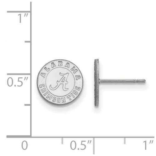 Image of Sterling Silver University of Alabama X-Small Post Earrings by LogoArt SS049UAL