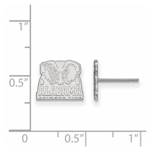 Sterling Silver University of Alabama X-Small Post Earrings by LogoArt SS066UAL
