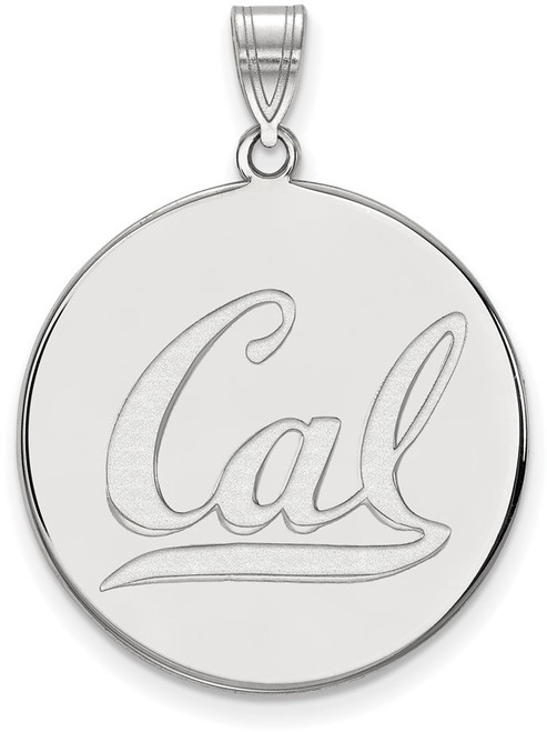 Sterling Silver University of California Berkeley XL Pendant LogoArt SS046UCB