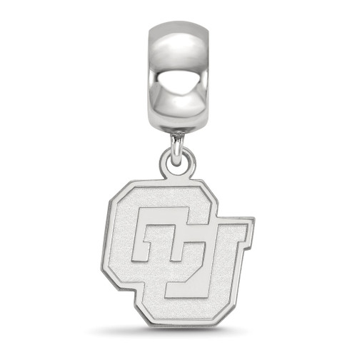 Sterling Silver University of Colorado Small Dangle Bead by LogoArt (SS035UCO)