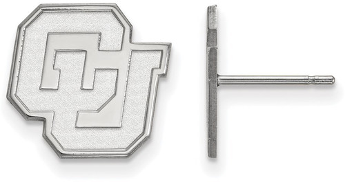 Sterling Silver University of Colorado Small Post Earrings by LogoArt (SS031UCO)