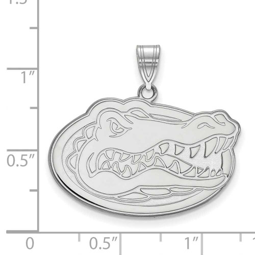 Image of Sterling Silver University of Florida Large Pendant by LogoArt (SS004UFL)