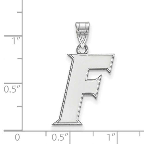 Image of Sterling Silver University of Florida Large Pendant by LogoArt (SS062UFL)
