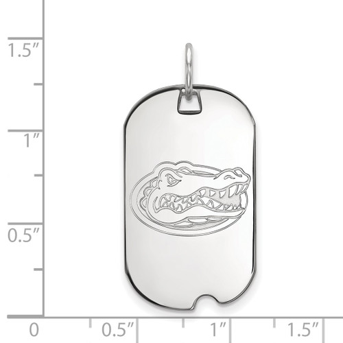 Sterling Silver University of Florida Small Dog Tag by LogoArt