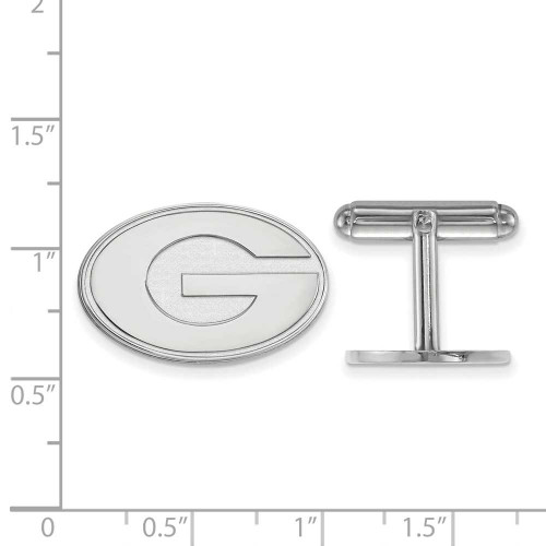 Image of Sterling Silver University of Georgia Cuff Links by LogoArt