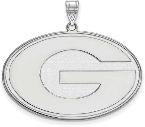 Image of Sterling Silver University of Georgia XL Pendant by LogoArt