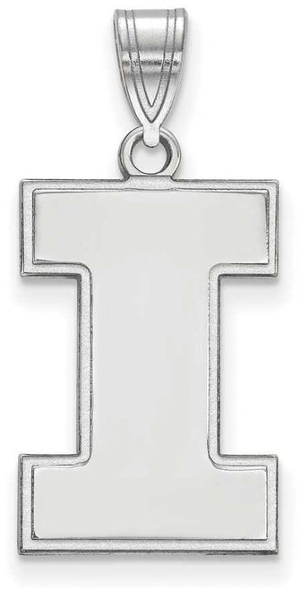 Image of Sterling Silver University of Illinois Large Pendant by LogoArt (SS004UIL)