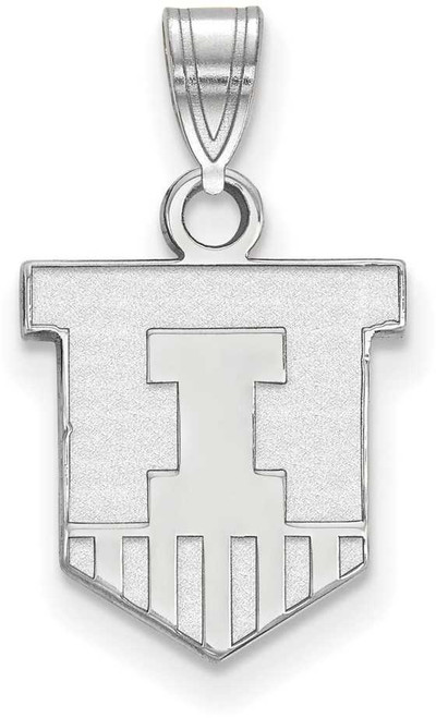 Image of Sterling Silver University of Illinois Small Pendant by LogoArt (SS044UIL)