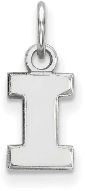 Image of Sterling Silver University of Illinois X-Small Pendant by LogoArt (SS001UIL)