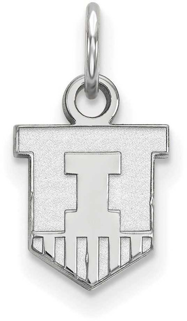 Image of Sterling Silver University of Illinois X-Small Pendant by LogoArt (SS043UIL)