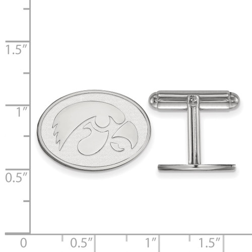 Sterling Silver University of Iowa Cuff Links by LogoArt