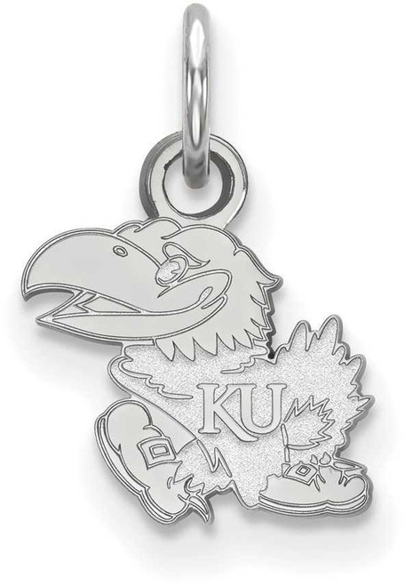 Image of Sterling Silver University of Kansas X-Small Pendant by LogoArt (SS001UKS)