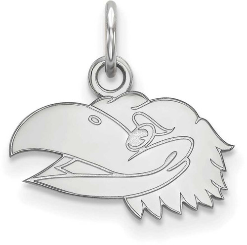 Image of Sterling Silver University of Kansas X-Small Pendant by LogoArt (SS039UKS)