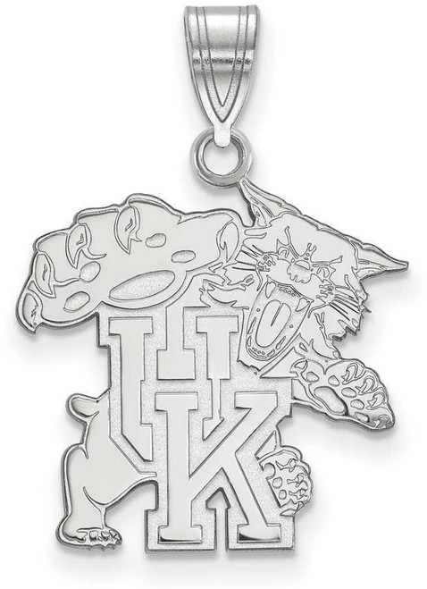 Image of Sterling Silver University of Kentucky Large Pendant by LogoArt (SS046UK)