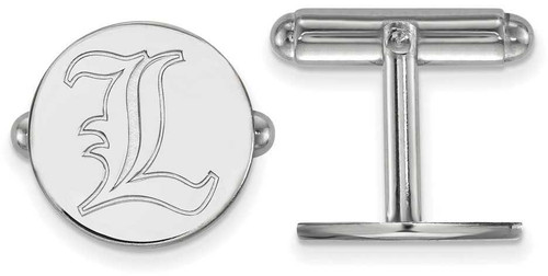 Image of Sterling Silver University of Louisville Cuff Links by LogoArt (SS068UL)