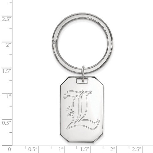 Sterling Silver University of Louisville Key Chain by LogoArt