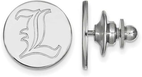 Image of Sterling Silver University of Louisville Lapel Pin by LogoArt (SS074UL)