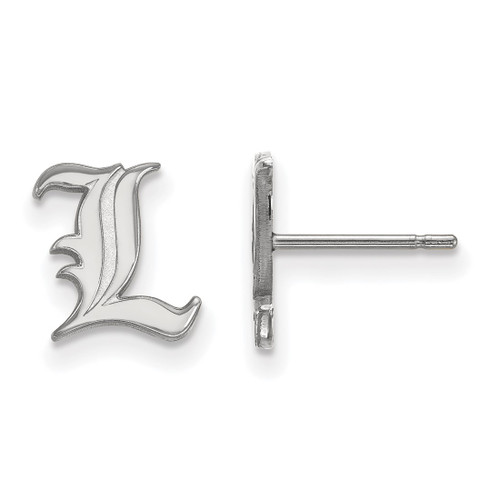 Sterling Silver University of Louisville X-Small Post Earrings LogoArt (SS008UL)