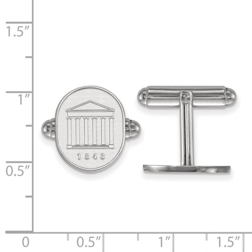 Sterling Silver University of Mississippi Crest Cuff Links by LogoArt