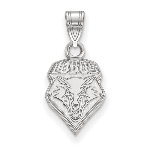 Sterling Silver University of New Mexico Small Pendant by LogoArt (SS001UNM)