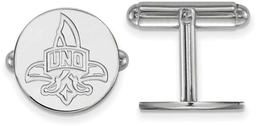 Image of Sterling Silver University of New Orleans Cuff Links by LogoArt