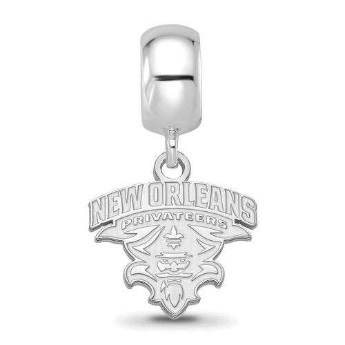 Sterling Silver University of New Orleans Small Dangle Bead by LogoArt