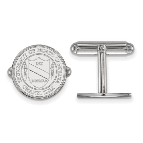Sterling Silver University of North Carolina Crest Cuff Links by LogoArt