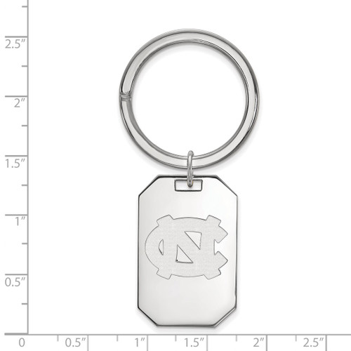 Sterling Silver University of North Carolina Key Chain by LogoArt