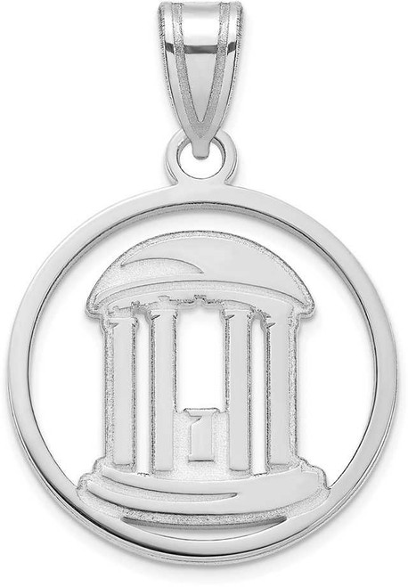 Image of Sterling Silver University Of North Carolina Old Well Pendant