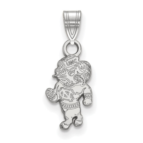 Sterling Silver University of North Carolina Small Pendant by LogoArt (SS055UNC)