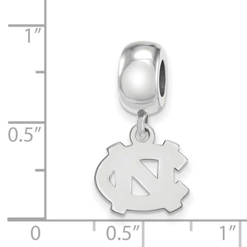 Image of Sterling Silver University of North Carolina X-Small Dangle Bead LogoArt Charm